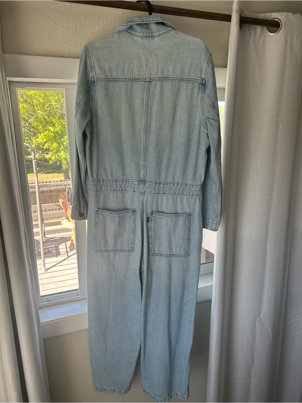 Levi's Light Blue Denim Overalls Jumpsuit - Picture 4 of 5